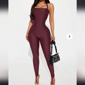 Fashion Nova Chic Plum Jumpsuit